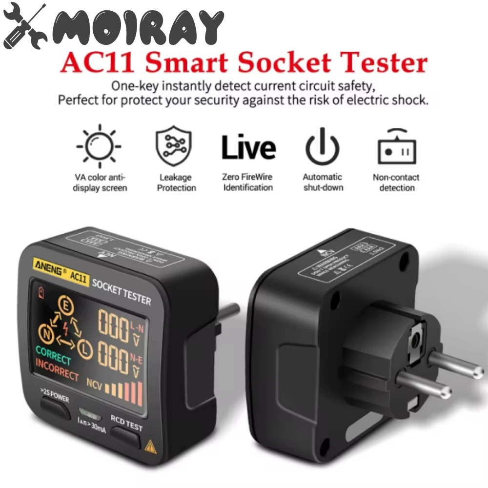 Power Tools Uk Review - ANENG AC11 Digital Smart Socket Tester