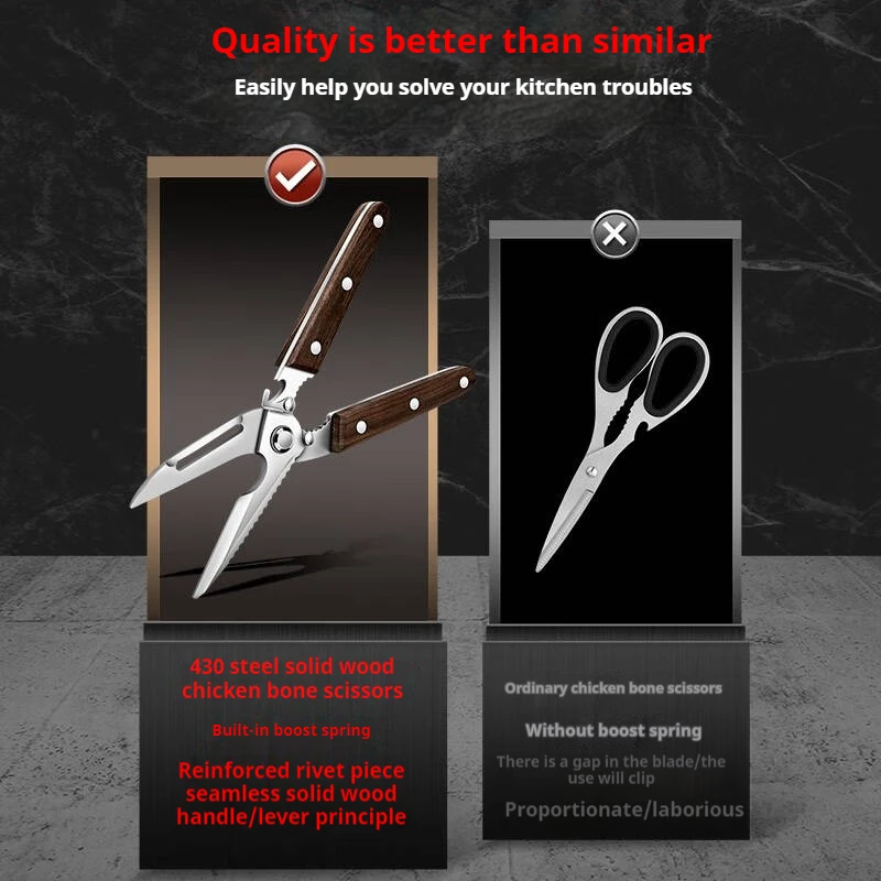 Premium Kitchen Scissors Woode - Power Tools Wood ulasan dan harga