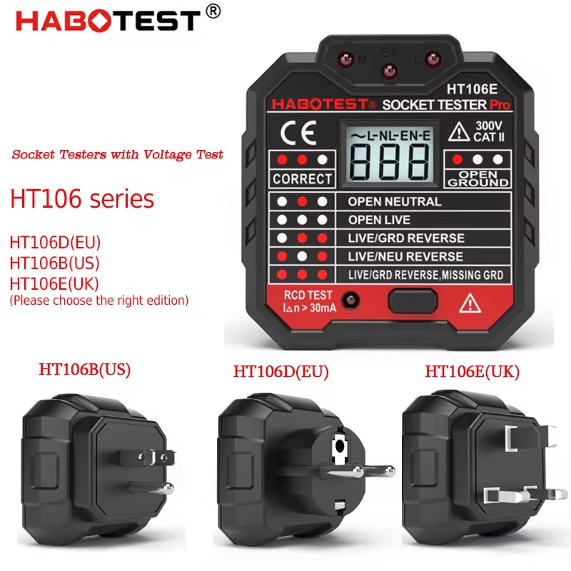 HT106 Digital Socket Tester Pr - Power Tools Uk Review ulasan dan harga