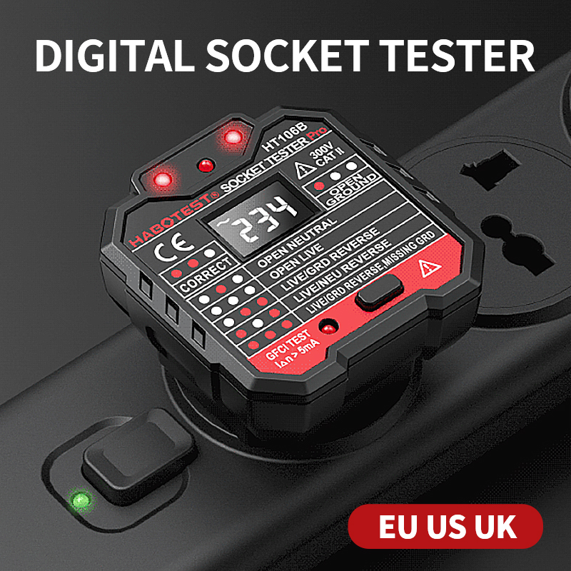 HT106 Digital Socket Tester Pr - Power Tools Uk Review ulasan dan harga