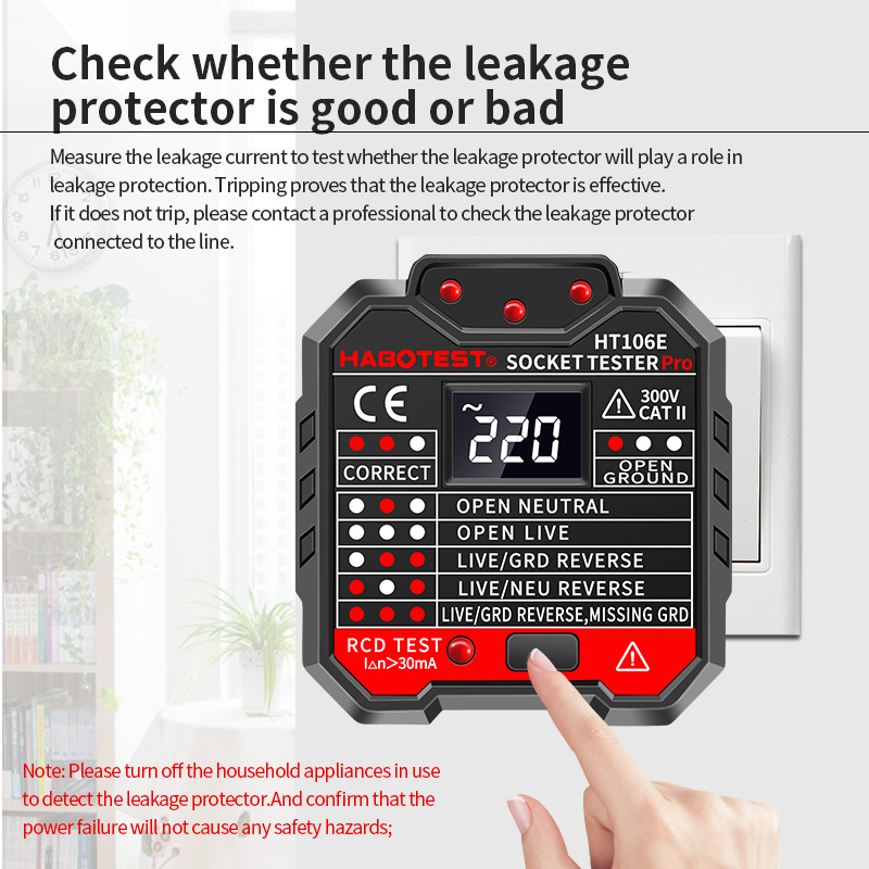 HT106 Digital Socket Tester Pr - Power Tools Uk Review ulasan dan harga