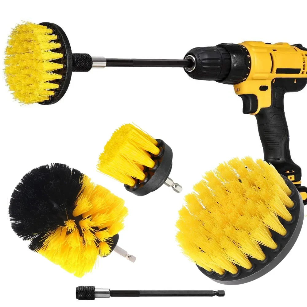Drill Brush Attachment Set Pow - Power Tools Windows ulasan dan harga