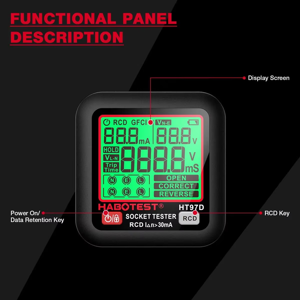 HABOTEST HT97 Digital Socket T - Power Tools Uk Review ulasan dan harga