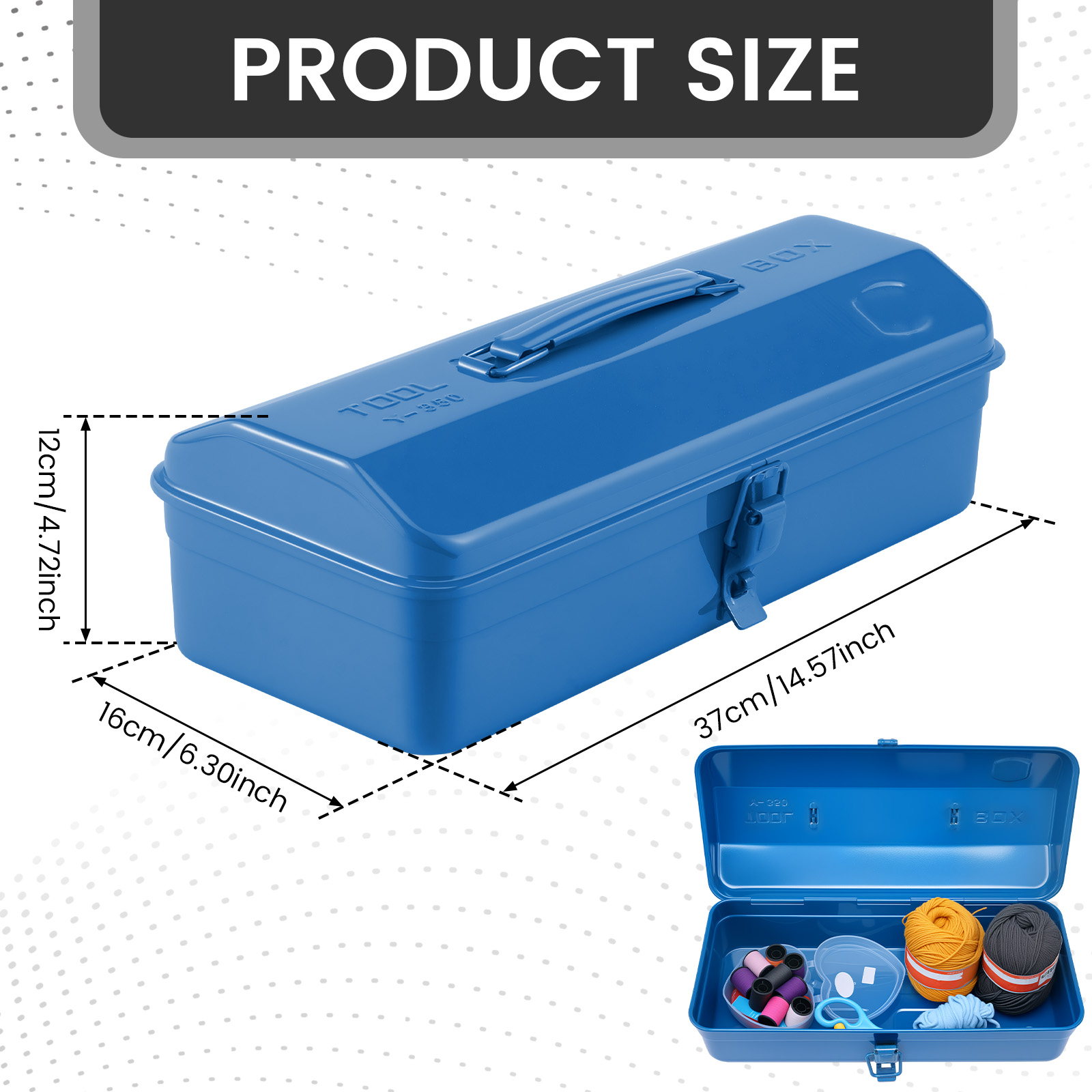 Hardware Metal Toolbox Portabl - Power Tools Catalogue ulasan dan harga