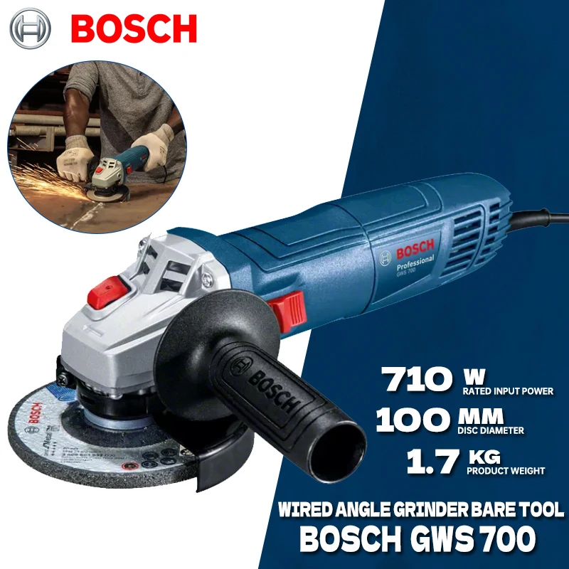 BOSCH GWS 700 Wired Angle Grin - Power Tools Wood ulasan dan harga