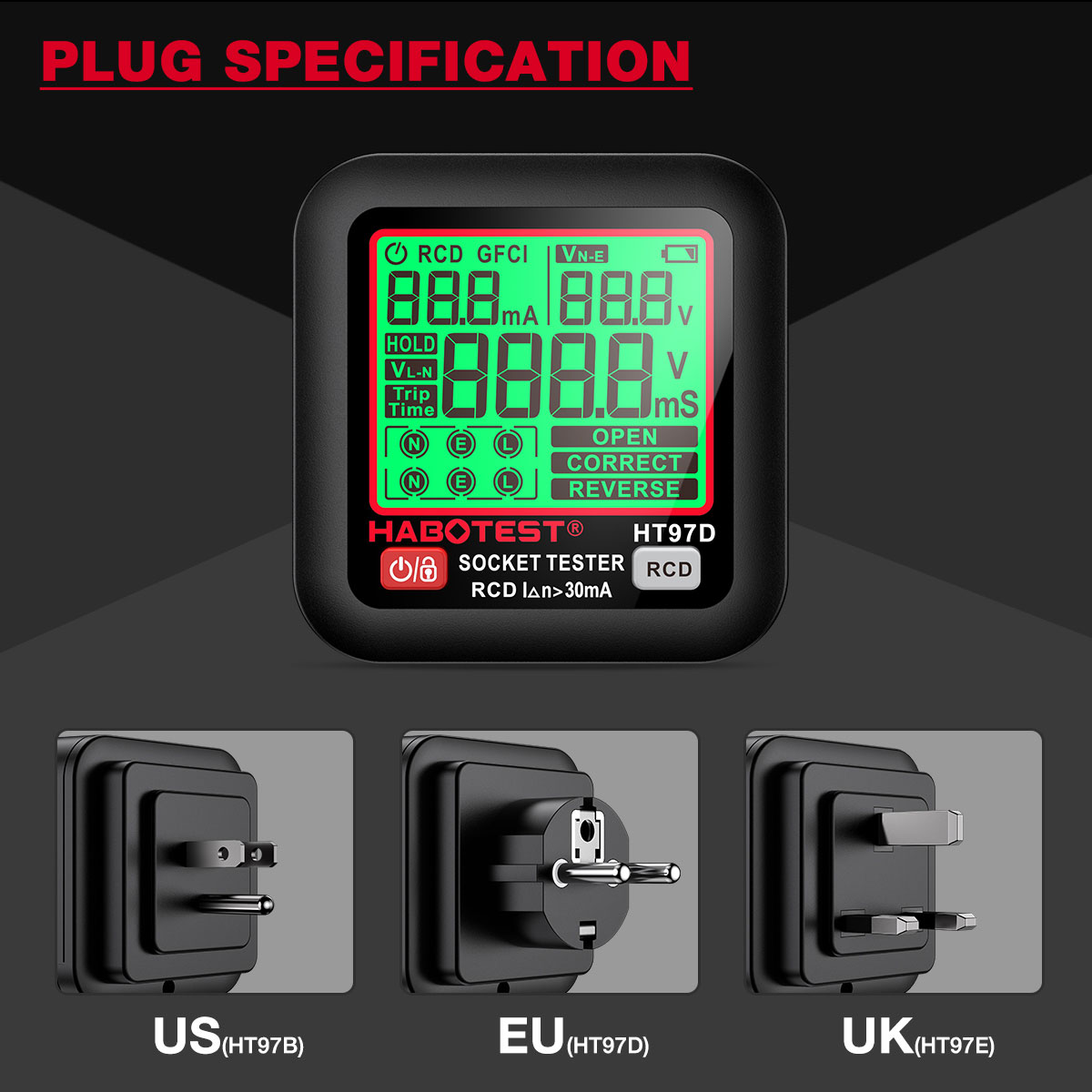 HT97 Socket Tester Pro Voltage - Power Tools Uk Review ulasan dan harga
