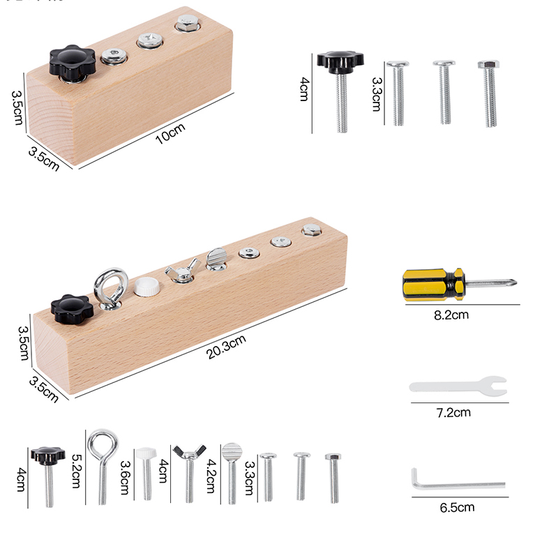 Kids Wooden Screw Nut Disassem - Power Tools Skills ulasan dan harga
