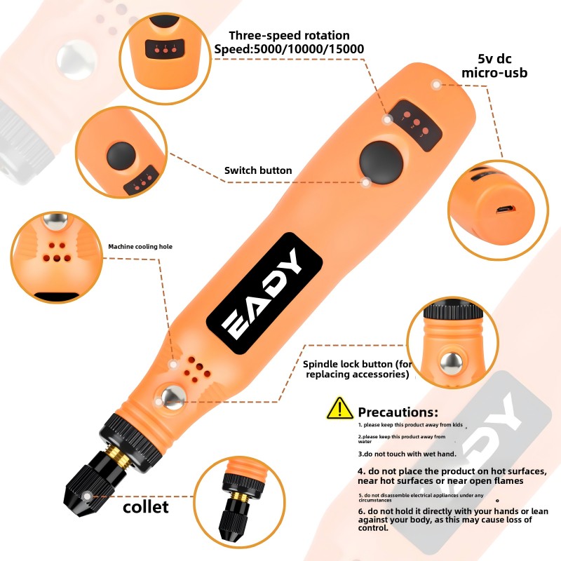 USB Cordless Rotary Tool Kit – - Power Tools Wood ulasan dan harga