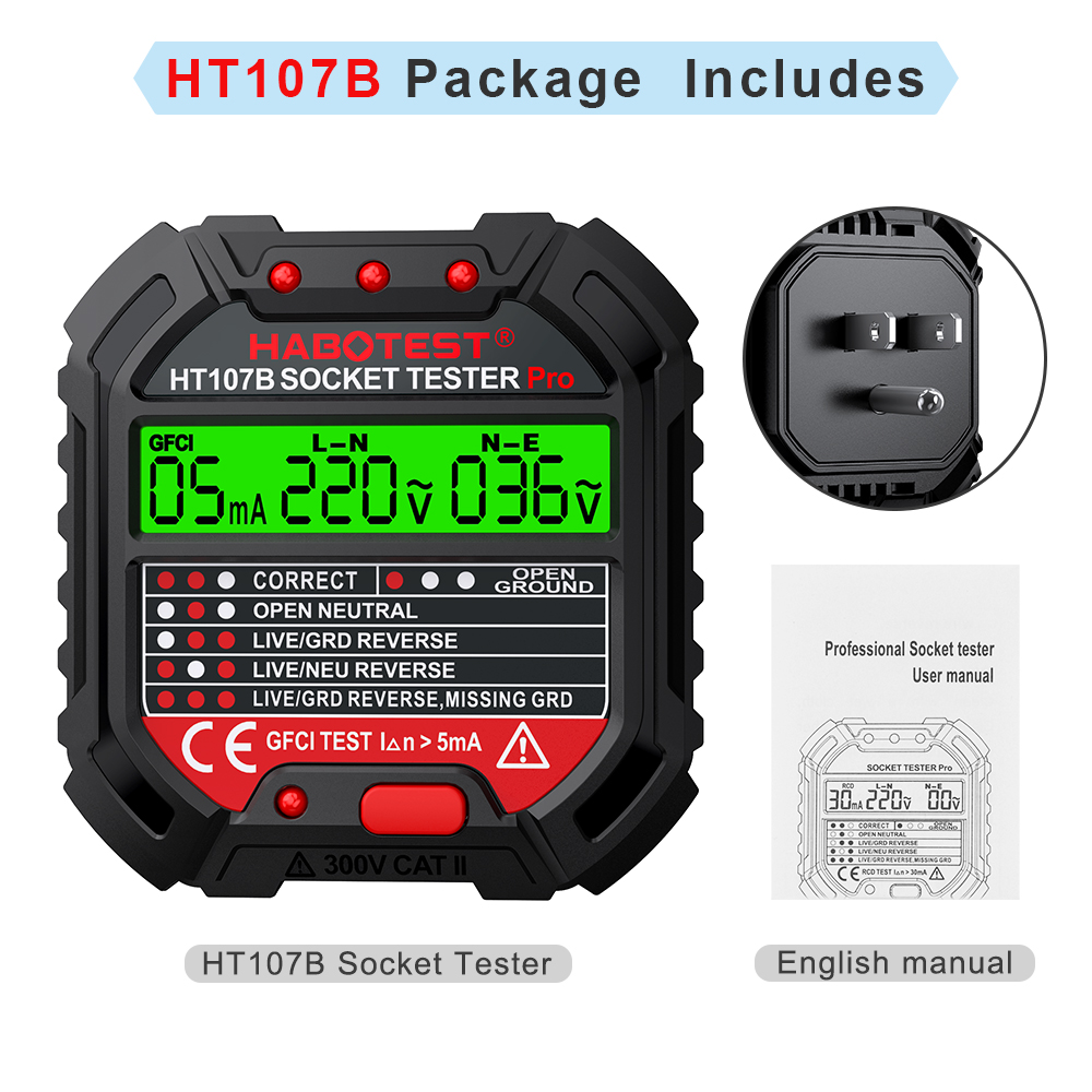 HABOTEST Socket Tester Voltage - Power Tools Uk Review ulasan dan harga