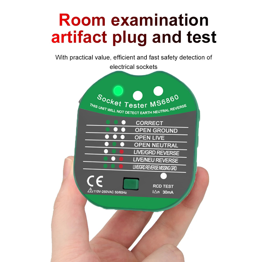 30mA Socket Tester Voltage Tes - Power Tools Uk Review ulasan dan harga