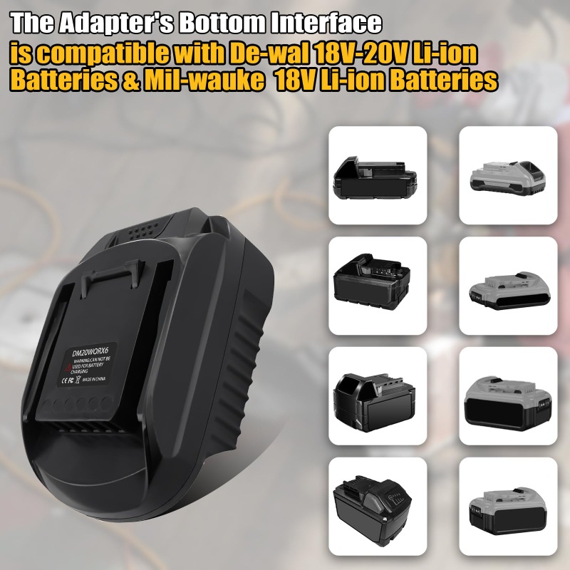 DM20WORX6 Battery Adapter for  - Dewalt Power Tools Xr ulasan dan harga