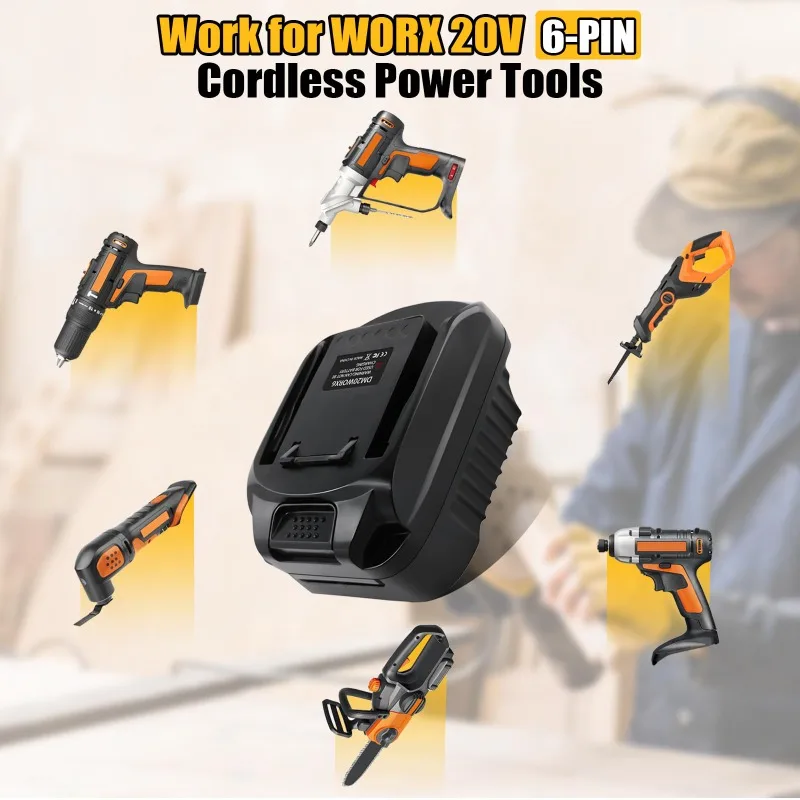 DM20WORX6 Battery Adapter for  - Dewalt Power Tools Xr ulasan dan harga