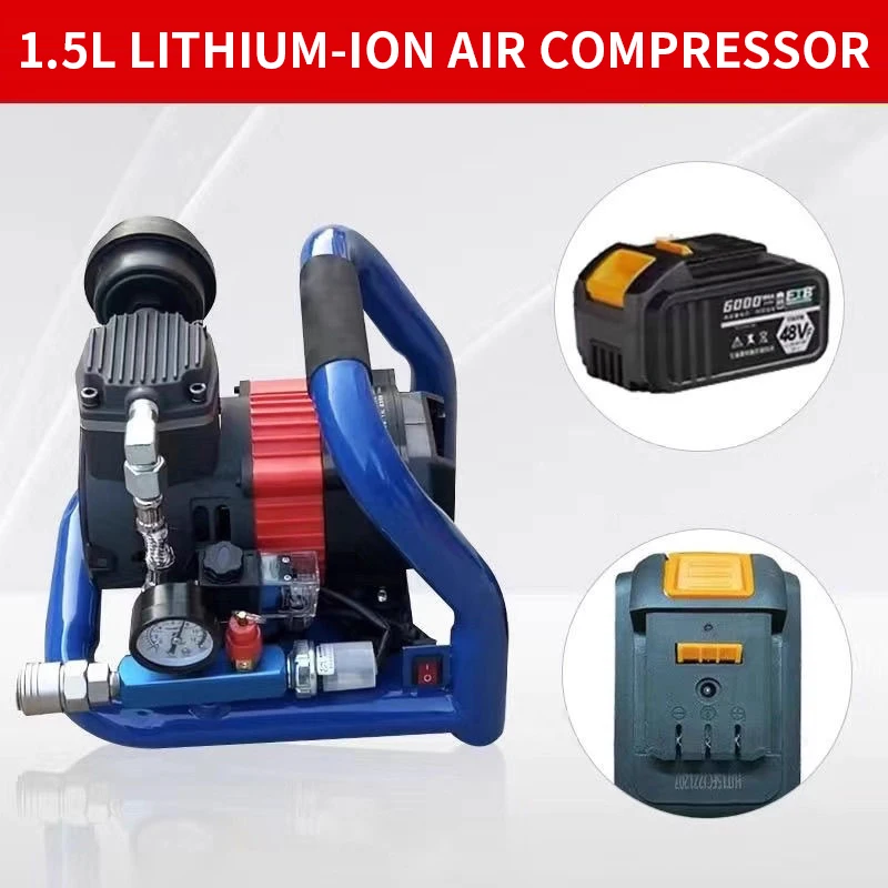 Lithium-ion Brushless 1.5L Air - Air Compressor Mini ulasan dan harga