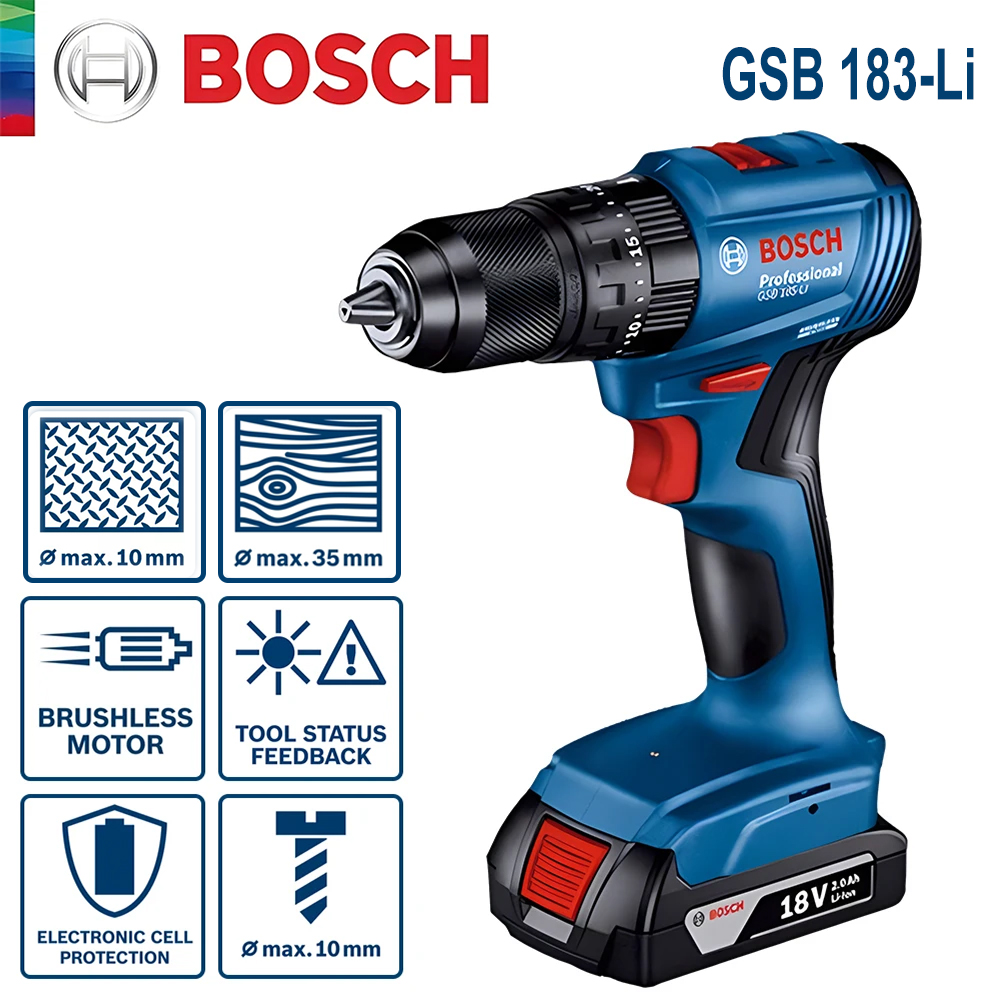 Bosch GSB 183-LI Electric Dril - Power Tools Wood ulasan dan harga