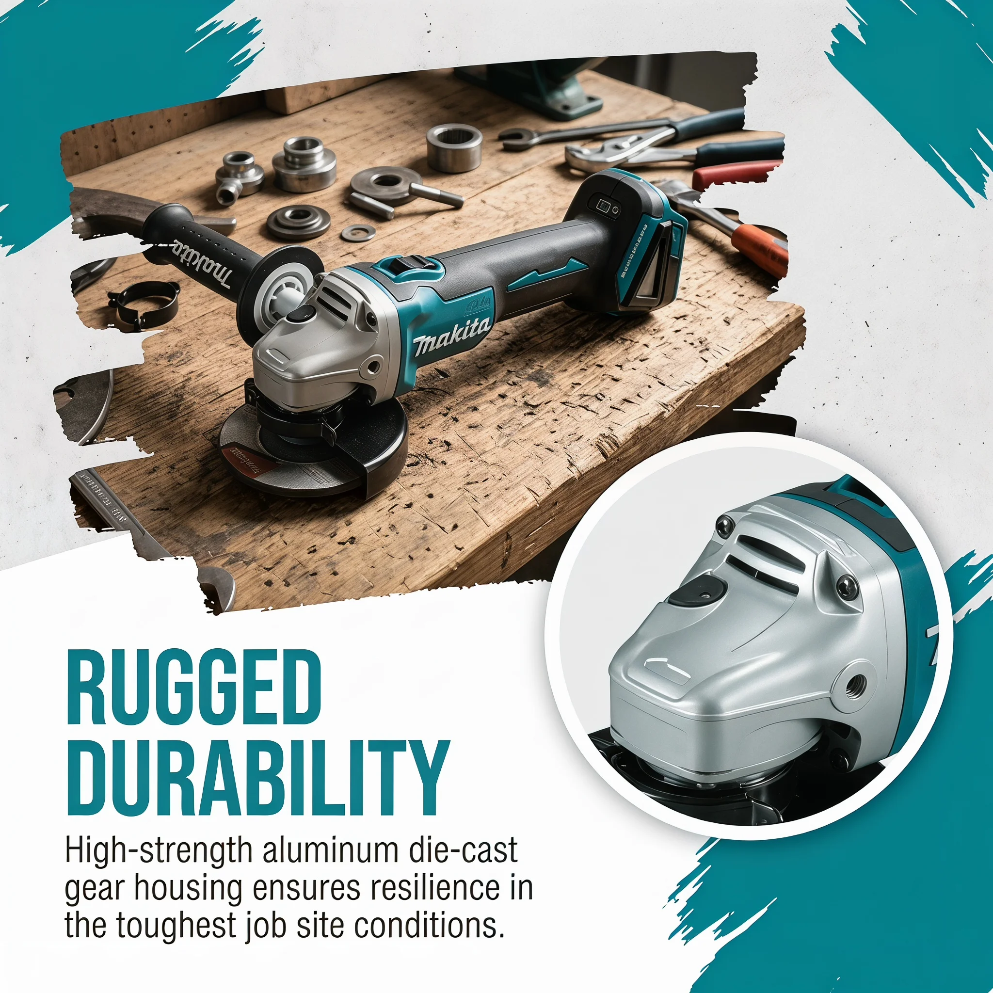 Makita DGA404 18V Brushless El - Power Tools Wood ulasan dan harga